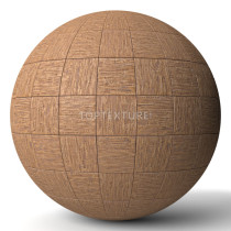Square Hard Wood Bumpy Floor Tiles - Render preview