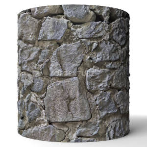 Big Rock Stone Wall - Render preview